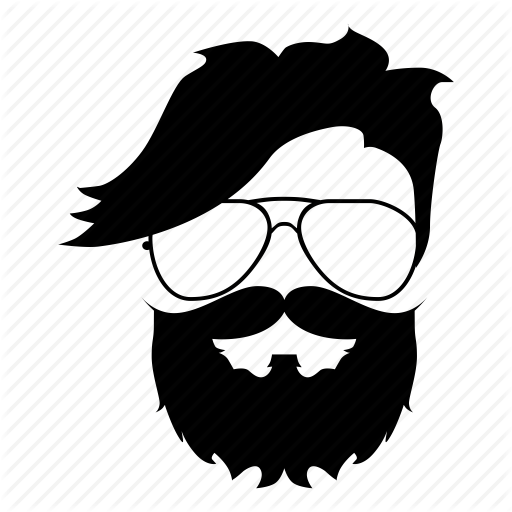 512x512 Beard, Hair Style, Hipster, Man Icon