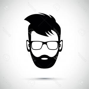 300x300 Photostock Vector Beard Man With Sunglasses Icon Illustration