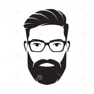 300x300 Photostock Vector Hipster Vector Of A Man Face With Beard