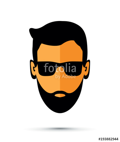 424x500 Beard Man Icon Stock Image And Royalty Free Vector