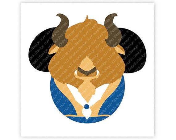 570x452 Disney The Beast Icon Minnie Mouse Head Icon Mickey Mouse Etsy
