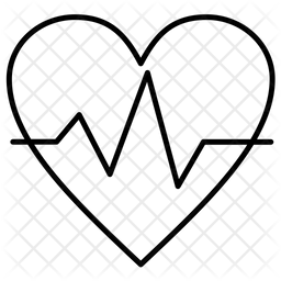 256x256 Heart Beat Icon Of Line Style