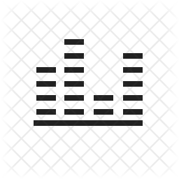 256x256 Music Beat Icon Of Line Style