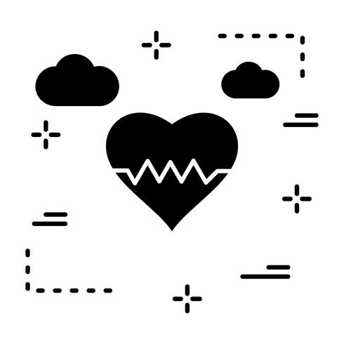 490x490 Vector Heart Beat Icon