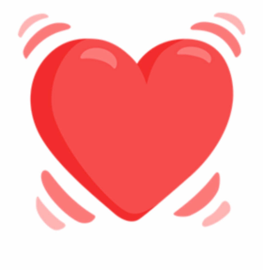920x945 Clipart Beating Heart Emoji