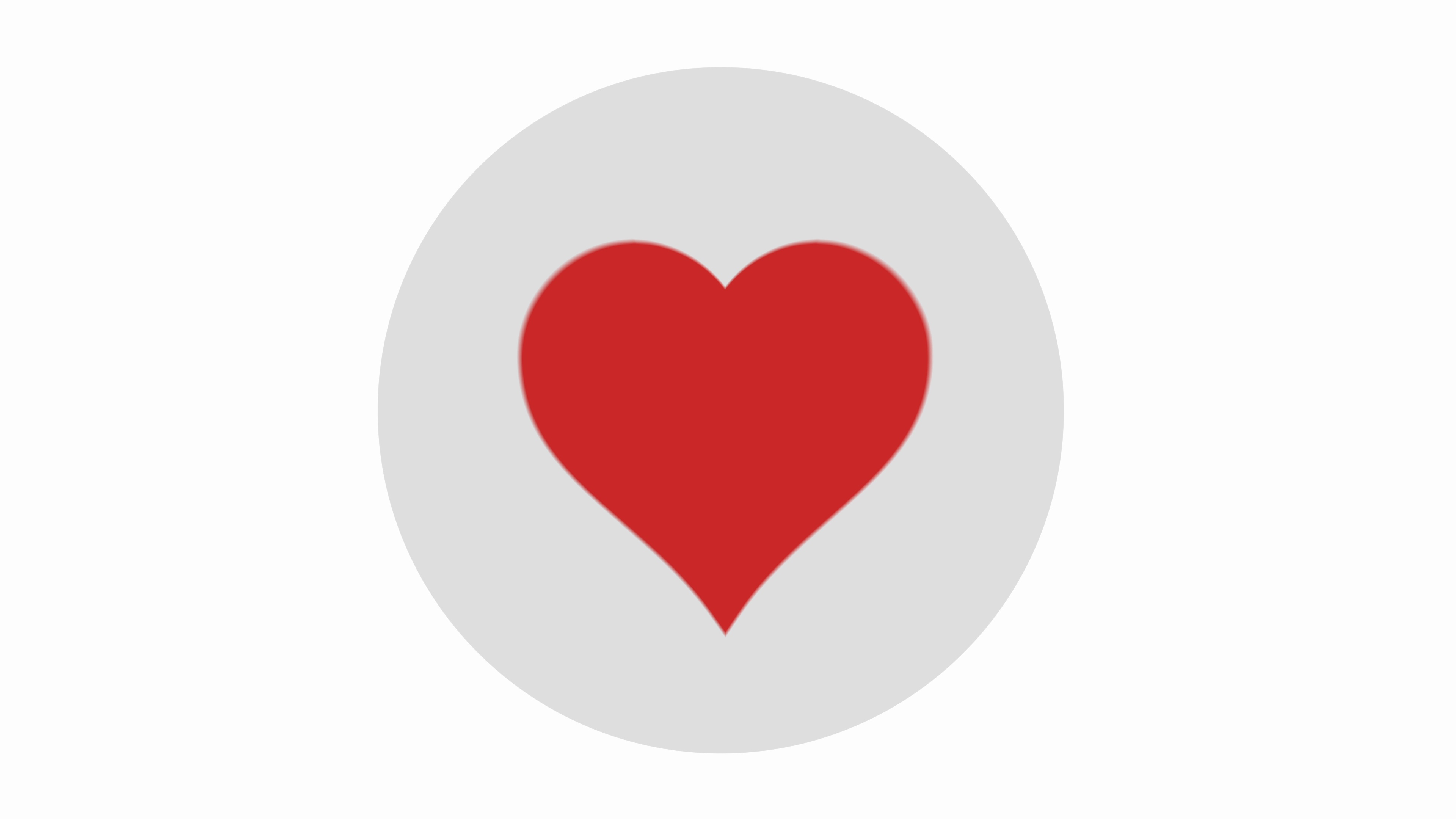 3840x2160 Video Beating Heart Icon Symbol Animation, Social Love Isolated