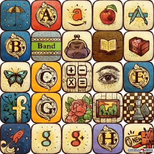 500x500 Icon Pack New Vintage Color Customise Your Phone With These