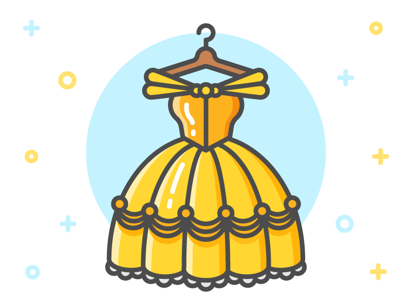 800x600 Princess Dress Icon Series Belle
