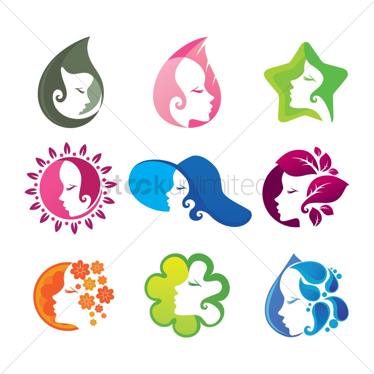 1300x1300 Set Of Beauty Icons Vector Image