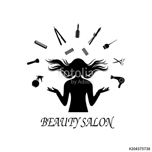 500x500 Beauty Salon Icon Stock Image And Royalty Free Vector