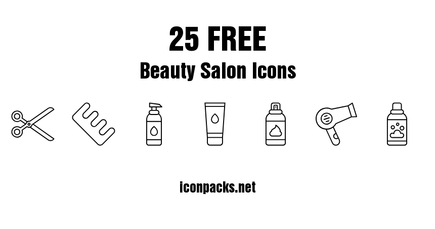 860x452 Free Beauty Salon Icons