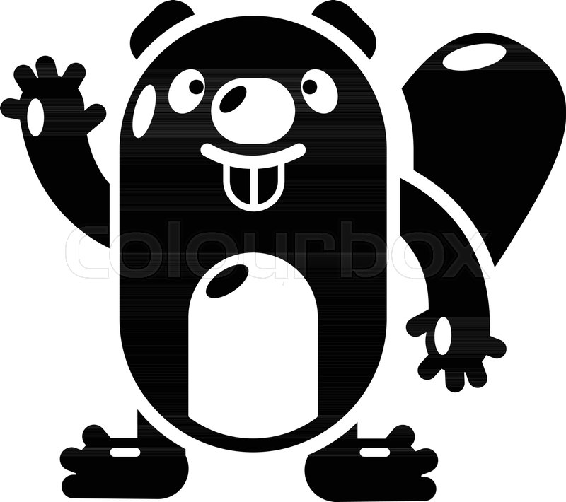 800x710 Beaver Icon Simple Illustration Of Stock Vector Colourbox