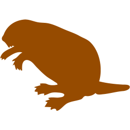 256x256 Brown Beaver Icon