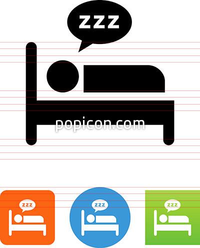 400x496 Person Sleeping In Bed Icon