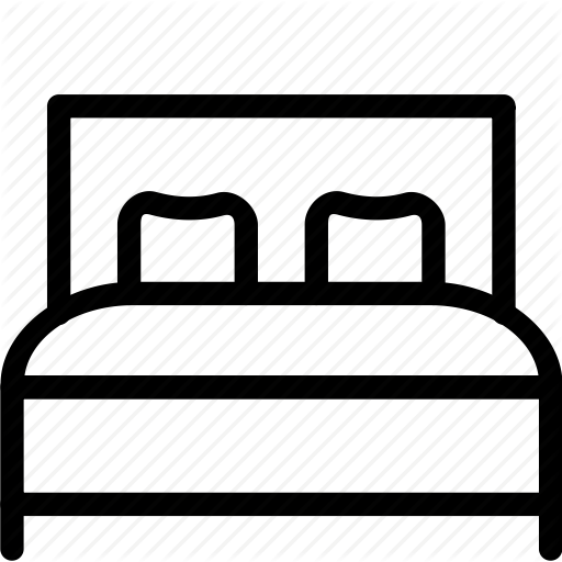 512x512 Bed, Bedroom, Interior, King Size, Relax, Rest, Sleeping Icon