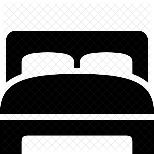 512x512 Bed Icon Of Glyph Style