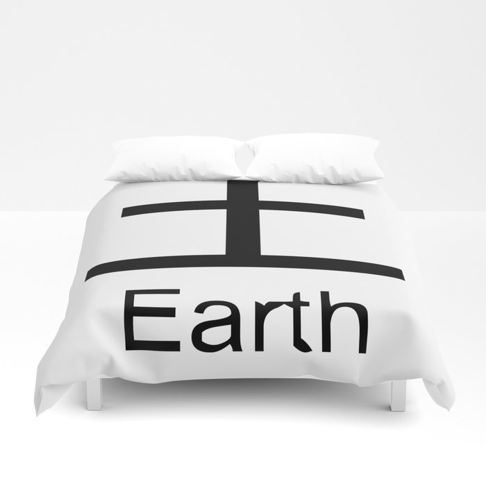 Earth Japanese Writing Logo Icon Duvet Cover 700x700 Earth Japanese Writing Logo Icon Duvet Cover