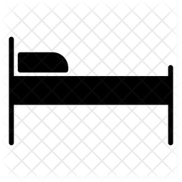 256x256 Bedroom Icon Of Glyph Style