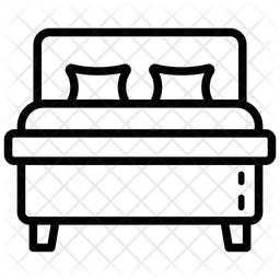 256x256 Bedroom Icon Of Line Style