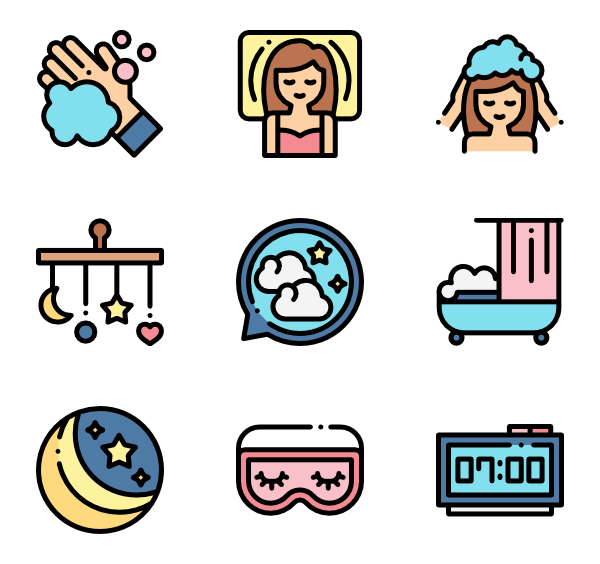 600x564 Bedtime Icon Packs