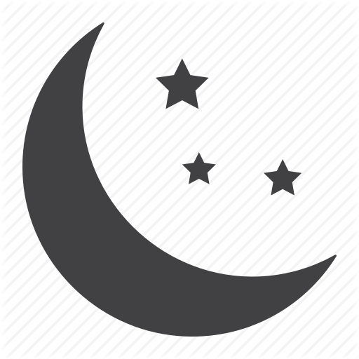 512x512 Bedtime, Mobile, Moon, Night, Sleep, Stars, Web Icon
