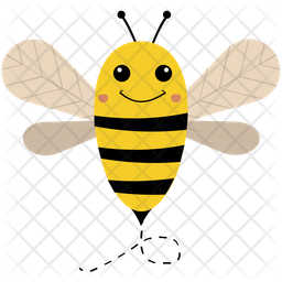256x256 Bee Icon Of Flat Style