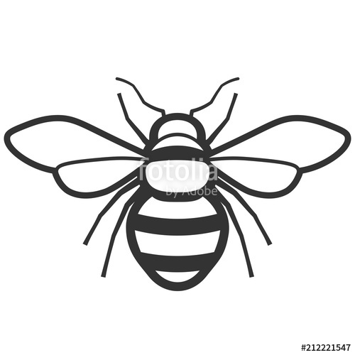500x500 Honey Bee Icon Stock Image And Royalty Free Vector