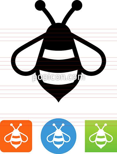 400x526 Stylized Bee Icon