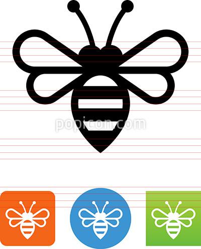 400x497 Vector Bee Icon