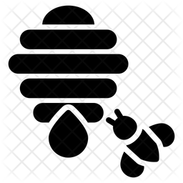 256x256 Beehive Icon Of Glyph Style