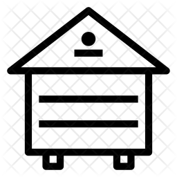 256x256 Beehive Icon Of Line Style