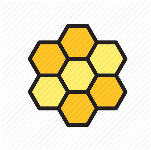 512x510 Animal, Bee, Beehive, Hexagon, Pattern Icon