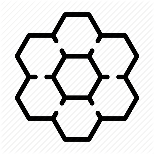 512x512 Apitherapy, Bee, Beehive, Hexagon, Honey, Honeycomb, Insect Icon