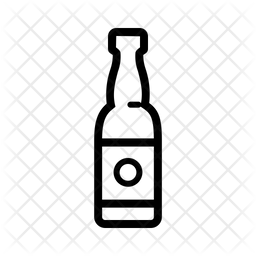 256x256 Beer Bottle Icon Of Line Style