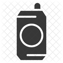 256x256 Beer Can Icon Of Glyph Style
