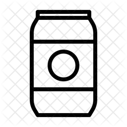 256x256 Beer Can Icon Of Line Style