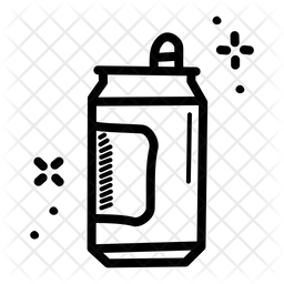 256x256 Beer Can Icon Of Doodle Style