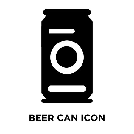 450x450 Beer Can Icon Vector Isolated On White Background, Logo Concept