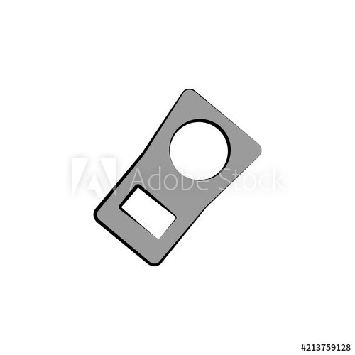 500x500 Ring For A Beer Can Colored Sketch Style Icon Element Of Beer