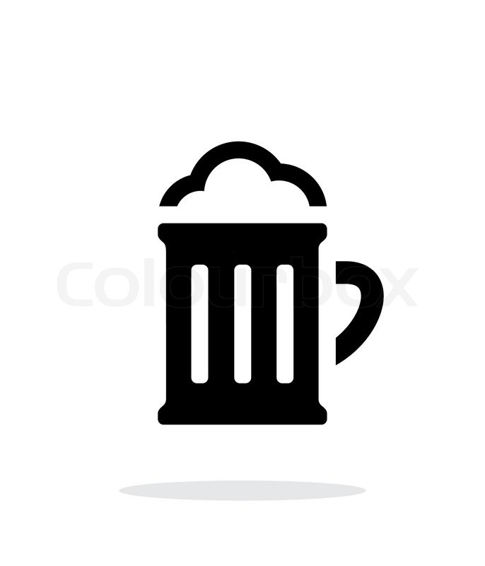 686x800 Beer Glass Pub Simple Icon On White Stock Vector Colourbox