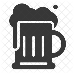 256x256 Beer Mug Icon Of Glyph Style