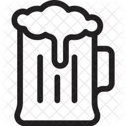 256x256 Beer Icon Of Line Style