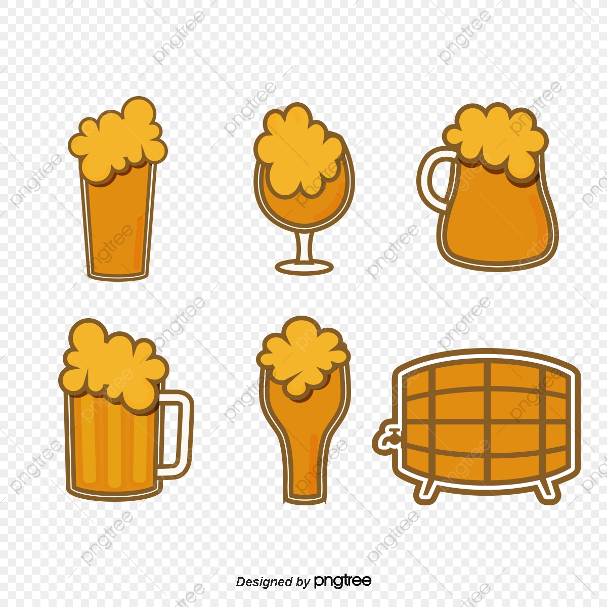 1200x1200 Vector Painted Beer Icon, Vector, Hand Painted, Beer Png