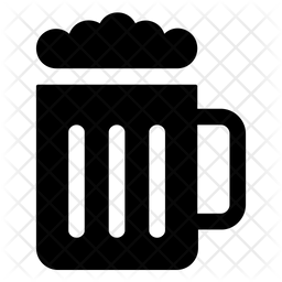 256x256 Beer Mug Icon Of Glyph Style