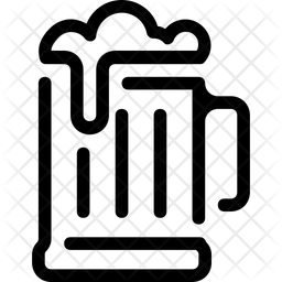 256x256 Beer Mug Icon Of Line Style