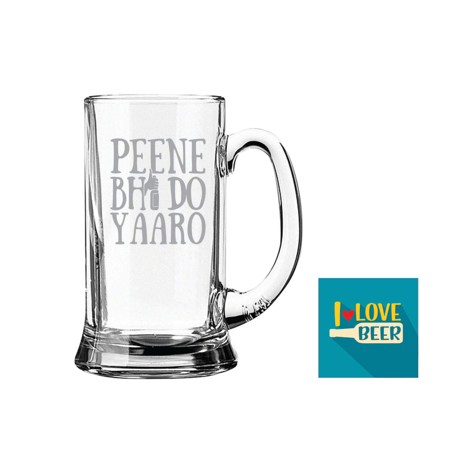1500x1500 Buy Yaya Cafe Peene Bhi Do Yaaro Hindi Engraved Beer Mug