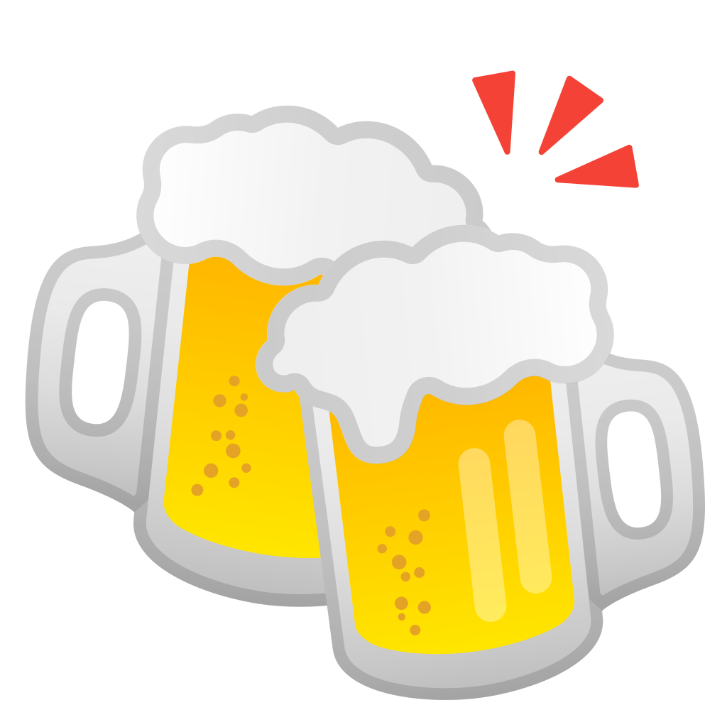 1024x1024 Clinking Beer Mugs Icon Noto Emoji Food Drink Iconset Google