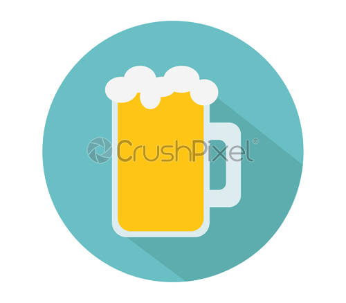 500x438 Beer Mug Icon, Stock Vector Crushpixel