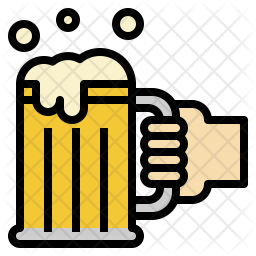 256x256 Beer Mug Icon Of Colored Outline Style