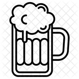 256x256 Beer Sten Of Line Style